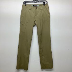 New Marmot Size 4 Hiking Pants Cargo Tan Capri